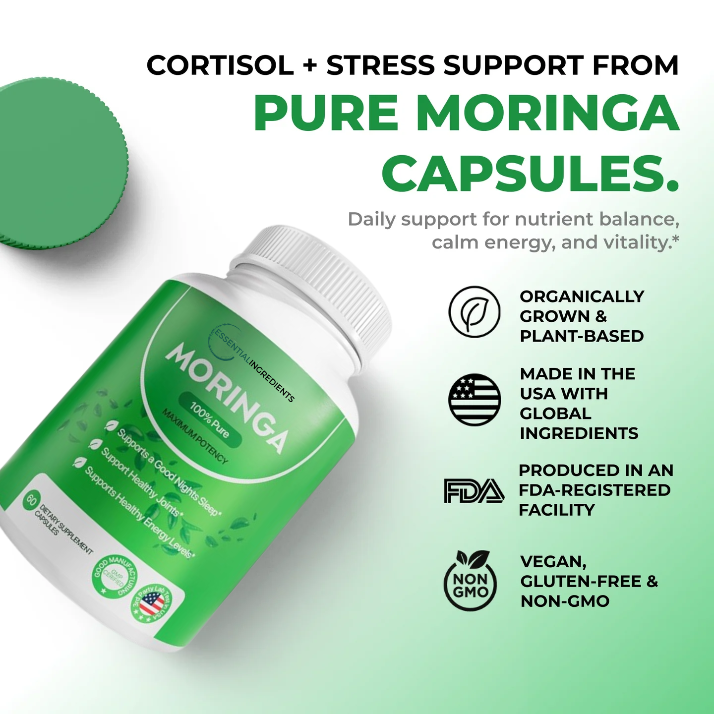 Moringa – Naturally reduces cortisol to support balance inside and out
